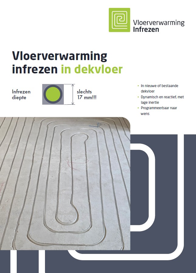 Vloerverwarming infrezen in dekvloer