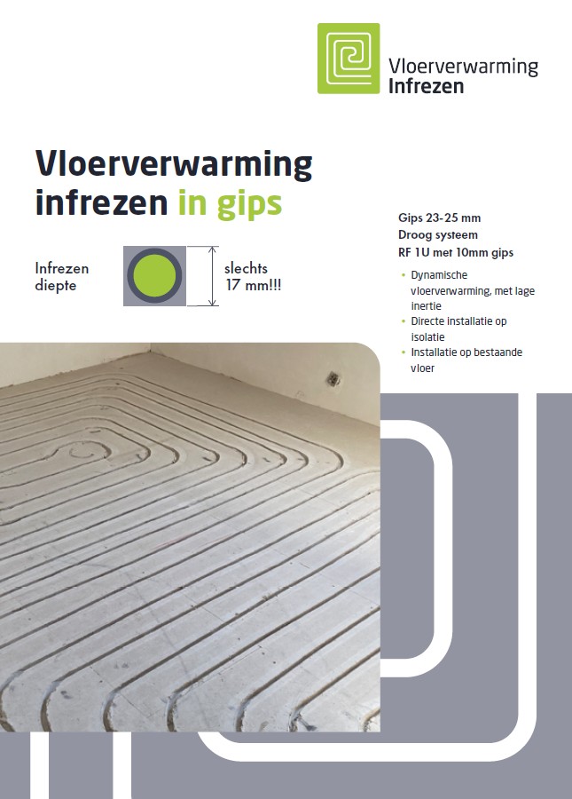 Vloerverwarming infrezen in gips