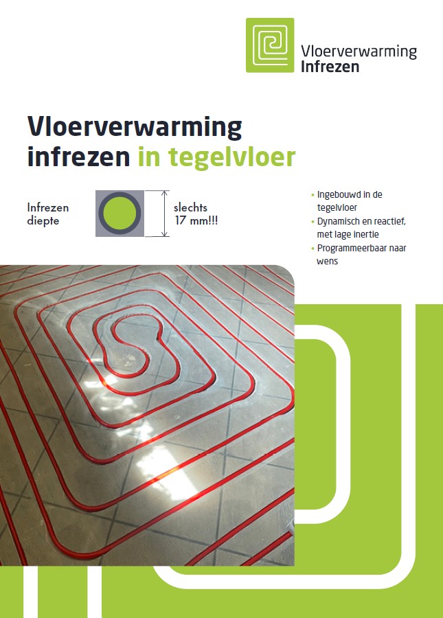 Vloerverwarming infrezen in bestaande tegelvloer