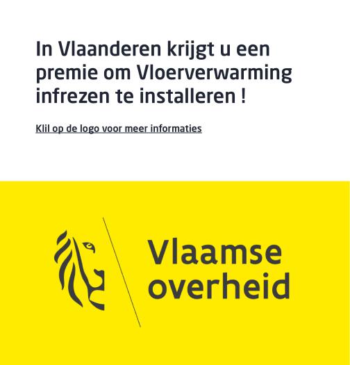 Vlaamse subsidies voor vloerverwarming