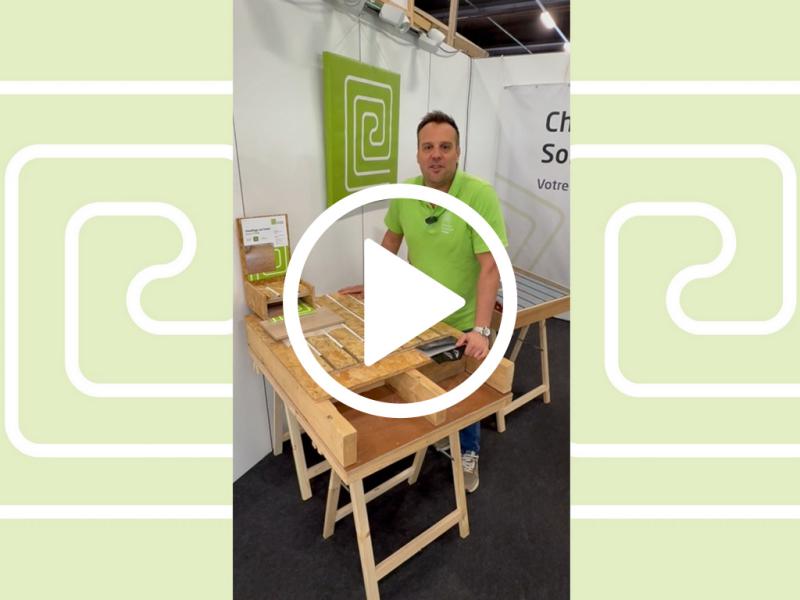 Vloerverwarming infrezen in OSB